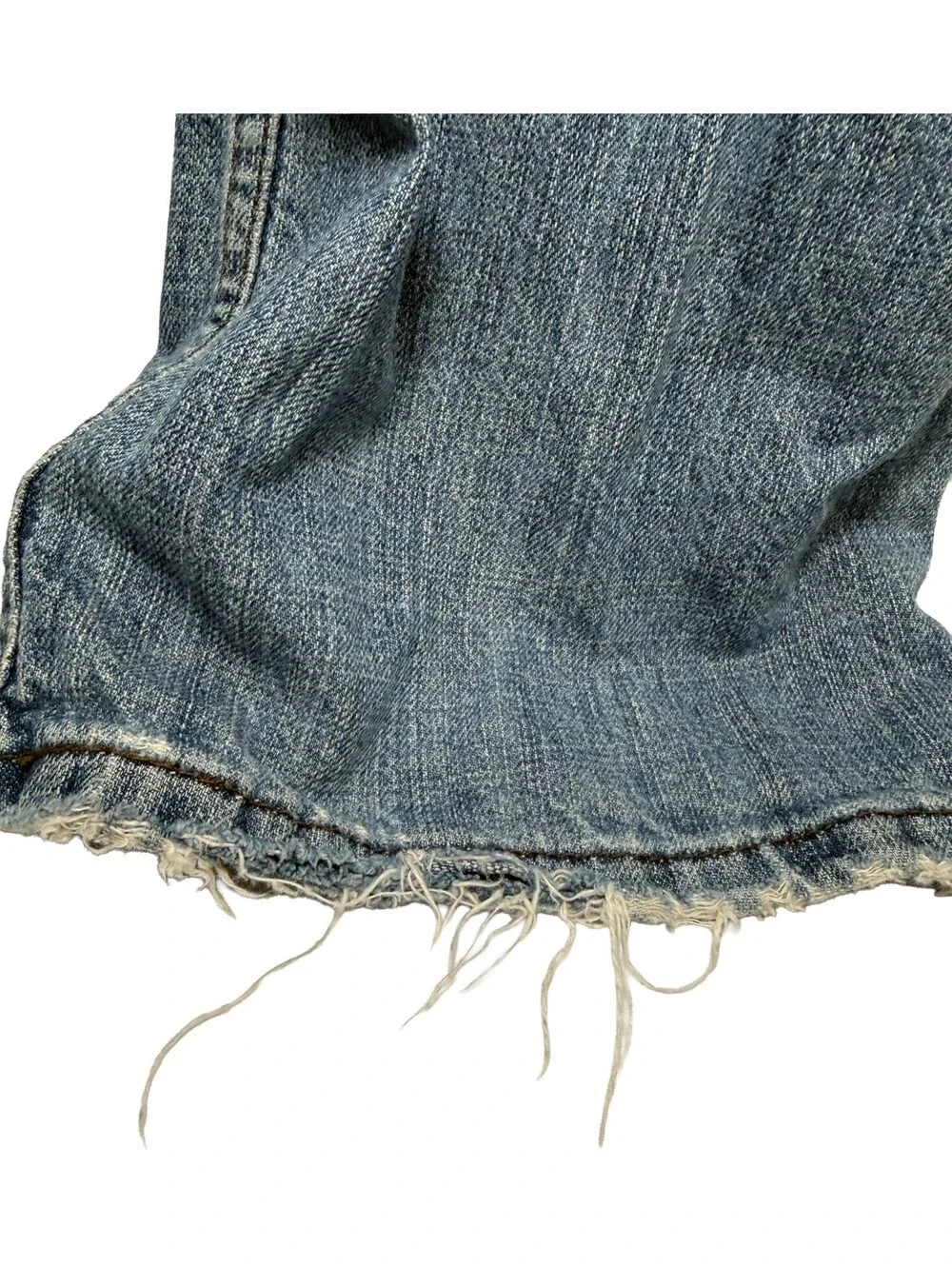 Levi's 514 Men's Blue Slim Straight Leg Jeans Size 36x30 Medium Wash Distressed